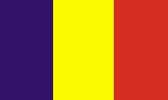 bandiera a tre bande blu giallo rosso